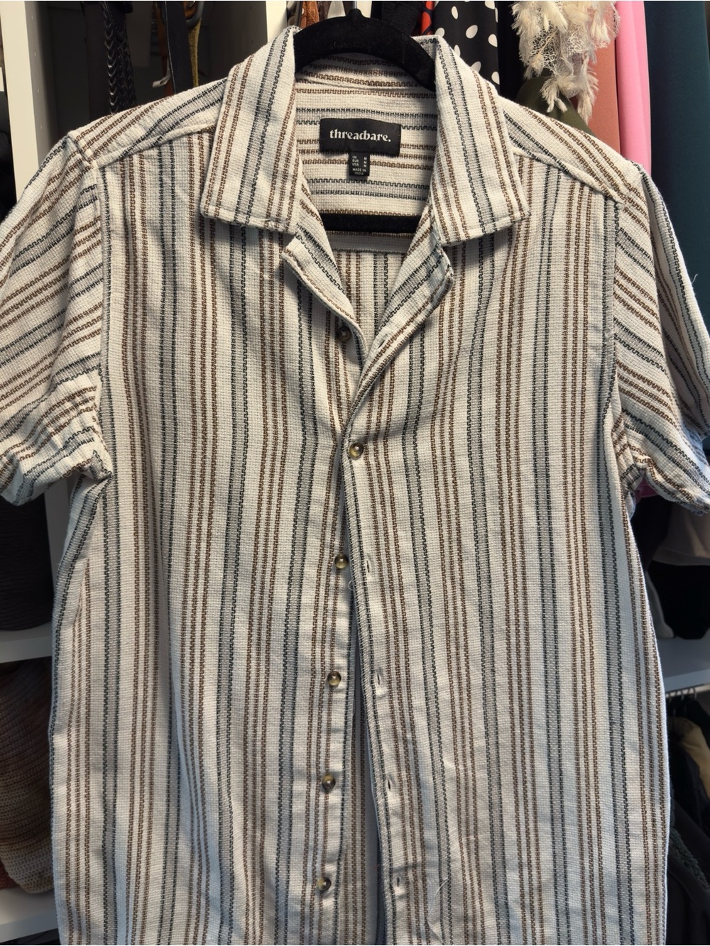 Men’s Threadbare Cotton Blend Cabana Shirt